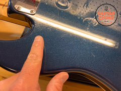 2004 Fender CIJ Aerodyne AJB-80M/DJ Jazz Bass – Gun Metal Blue, Rare 32" Scale