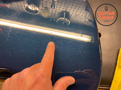 2004 Fender CIJ Aerodyne AJB-80M/DJ Jazz Bass – Gun Metal Blue, Rare 32" Scale