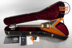 2018 Gibson Custom Shop ’59 Flying V VOS – Hand Picked, Heavy Antique Natural