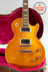 1999 Gibson Les Paul Classic Plus – Trans Amber, Slim ’60s Neck, OHSC