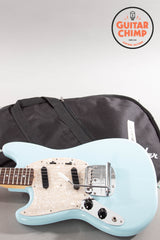 2025 Fender Japan Traditional 60’s Mustang – Left-Handed, Daphne Blue (Mint)