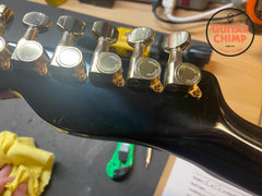 1987 Fender Japan TLG80-60 Telecaster – All Black, Fujigen Made, Rare Finish