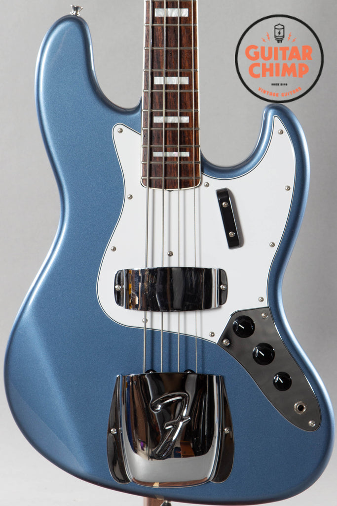 2010 Fender Japan JB75-US ’75 Reissue Jazz Bass Old Lake Placid Blue