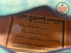 2018 Gibson ES-335 Figured – Aquamarine w/ OHSC & COA