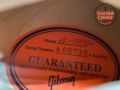 2016 Gibson Memphis Historic ‘58 VOS Reissue ES-335 Natural