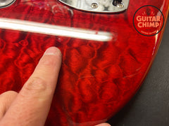 2024 Fender Japan Hybrid II Jazzmaster – Quilt Red Beryl, Excellent w/ Gig Bag