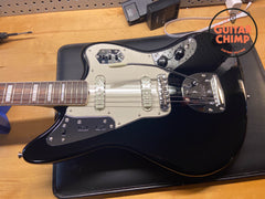 2025 Fender Traditional II Late '60s Jaguar – Black, Block Inlays, Japan, Excellent!