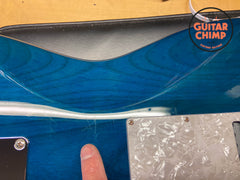 2024 Fender Japan Hybrid II Stratocaster QMT – Aquamarine, Excellent w/ Gig Bag