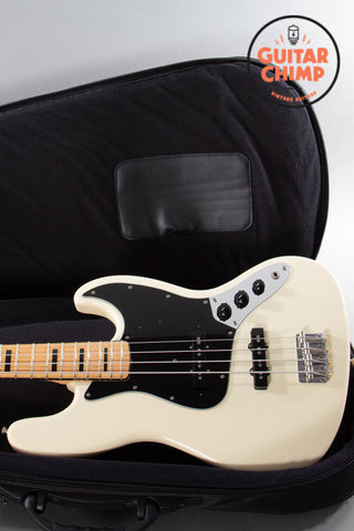 2004 Fender Japan JB75-90US ’75 Reissue Jazz Bass Vintage White CIJ Off-Catalog w/ USA Pickups | Excellent