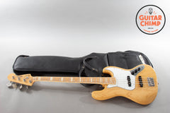 1997 Fender Japan JB75-90US ’75 Reissue Jazz Bass Natural CIJ w/ USA Pickups | Bound Maple Neck | Gig Bag