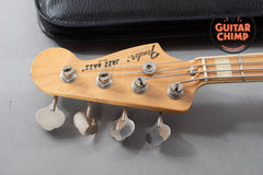 1997 Fender Japan JB75-90US ’75 Reissue Jazz Bass Natural CIJ w/ USA Pickups | Bound Maple Neck | Gig Bag