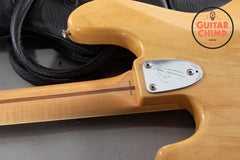 1997 Fender Japan JB75-90US ’75 Reissue Jazz Bass Natural CIJ w/ USA Pickups | Bound Maple Neck | Gig Bag