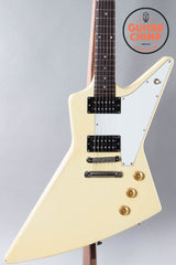 1990 Gibson Explorer '76 Reissue Alpine White – Ebony Board, 500T/496R, OHSC