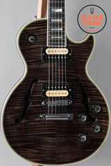 1997 Gibson Custom Shop Les Paul Custom Florentine Trans Black Flame Top