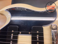 2022 Gibson Custom Shop “CME Spec” ‘63 SG Special Reissue Lightening Bar Polaris White VOS