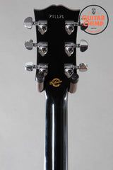 1997 Gibson Custom Shop Les Paul Custom Florentine Trans Black Flame Top