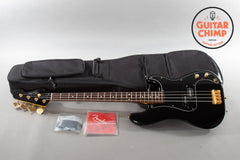 2018 Fender Japan Traditional 60s Precision Bass Midnight MIJ Matching Headstock Gold Hardware | Very Good | Gig Bag