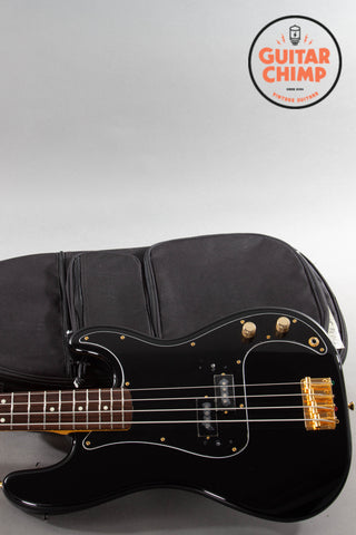 2018 Fender Japan Traditional 60s Precision Bass Midnight MIJ Matching Headstock Gold Hardware | Very Good | Gig Bag