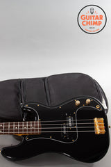 2018 Fender Japan Traditional 60s Precision Bass Midnight MIJ Matching Headstock Gold Hardware | Very Good | Gig Bag