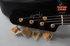 2018 Fender Japan Traditional 60s Precision Bass Midnight MIJ Matching Headstock Gold Hardware | Very Good | Gig Bag