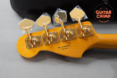 2018 Fender Japan Traditional 60s Precision Bass Midnight MIJ Matching Headstock Gold Hardware | Very Good | Gig Bag