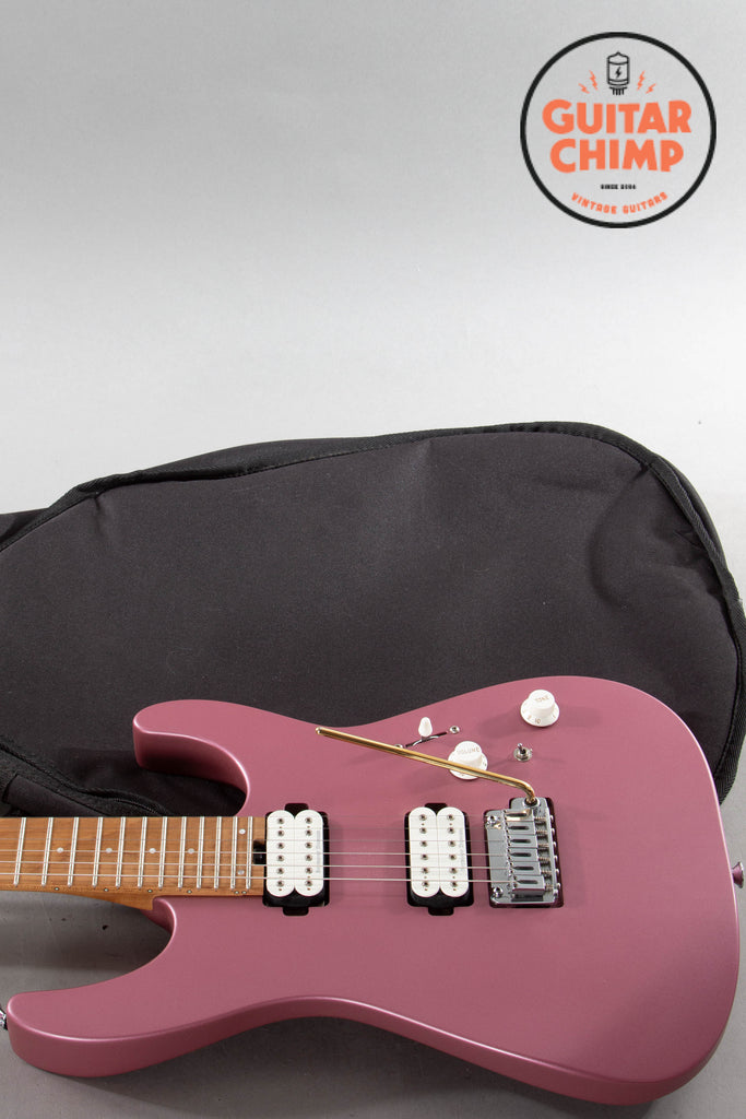 2019 Charvel Pro-Mod DK24 HH 2PT CM Satin Burgundy Mist | Seymour Duncan Pickups | Excellent | Gig Bag