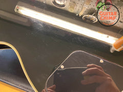 1997 Gibson Custom Shop Les Paul Custom Florentine Trans Black Flame Top