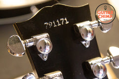 1997 Gibson Custom Shop Les Paul Custom Florentine Trans Black Flame Top