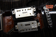 1997 Gibson Custom Shop Les Paul Custom Florentine Trans Black Flame Top