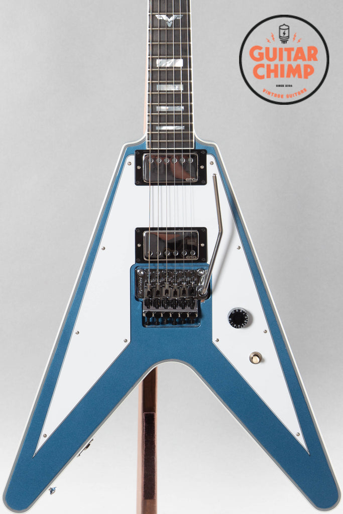 2023 Gibson Custom Shop Richie Faulkner Signature Flying V Custom Pelham Blue
