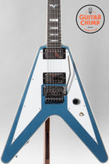 2023 Gibson Custom Shop Richie Faulkner Signature Flying V Custom Pelham Blue