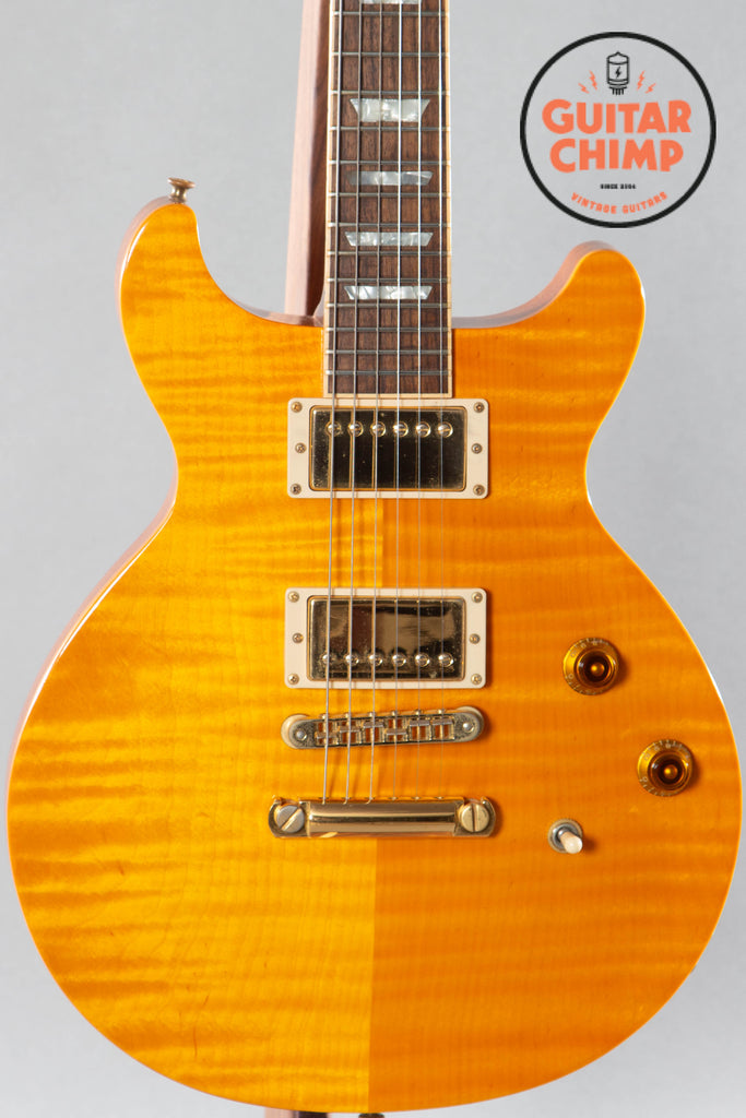 2001 Gibson Les Paul Standard Double Cutaway Plus Trans Amber