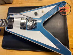 2023 Gibson Custom Shop Richie Faulkner Signature Flying V Custom Pelham Blue