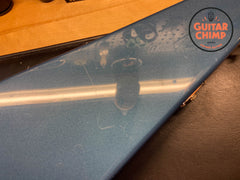 2023 Gibson Custom Shop Richie Faulkner Signature Flying V Custom Pelham Blue