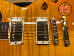 2001 Gibson Les Paul Standard Double Cutaway Plus Trans Amber