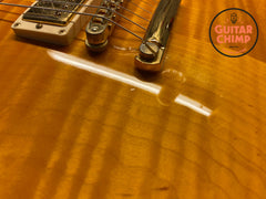 2001 Gibson Les Paul Standard Double Cutaway Plus Trans Amber