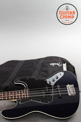 2019 Fender Japan Aerodyne II Jazz Bass Gun Metal Blue w/ Matching Headstock MIJ
