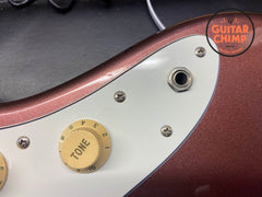 1999 Fender Japan JM66-RC Jazzmaster ’62 Reissue Burgundy Mist Metallic Matching Headstock | CIJ Limited Run | Rare Color