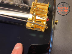 2018 Fender Japan Traditional 60s Precision Bass Midnight MIJ Matching Headstock Gold Hardware | Very Good | Gig Bag