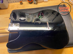 2020 Fender American QMT Telecaster with Pale Moon Ebony Fretboard Transparent Black