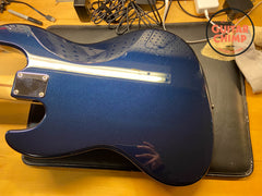 2019 Fender Japan Aerodyne II Jazz Bass Gun Metal Blue w/ Matching Headstock MIJ