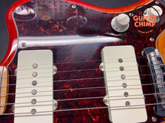 2024 Fender MIJ Hybrid II Jazzmaster Maple Flame Sunset Orange w/ Gig Bag | Made in Japan