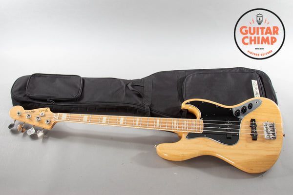 2014 Fender MIJ Japan JB75 '75 Reissue Jazz Bass Natural – Bound