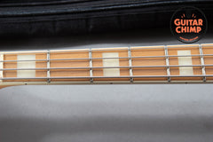 2014 Fender MIJ Japan JB75 ’75 Reissue Jazz Bass Natural – Bound Maple Neck, Block Inlays