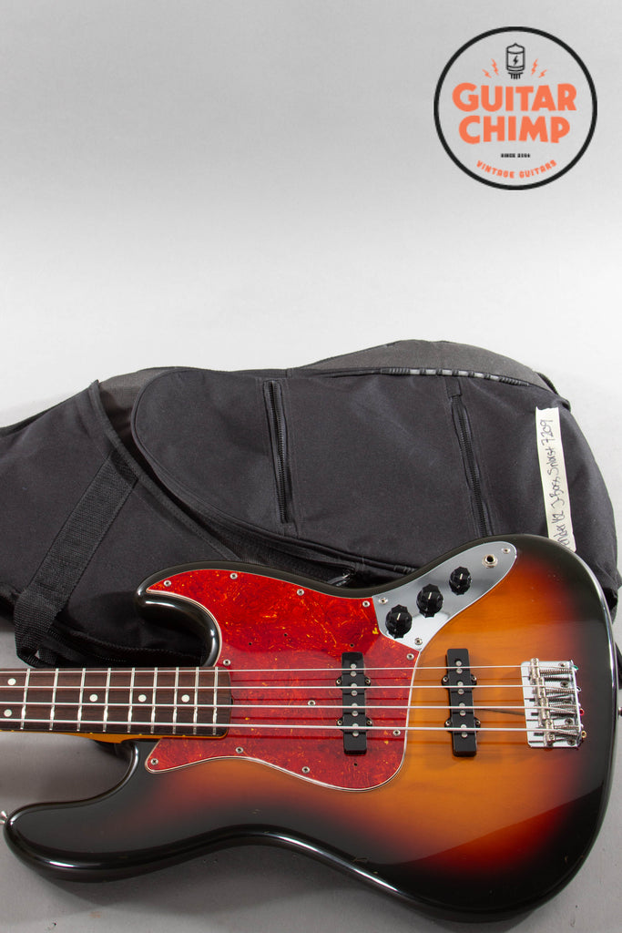 1991 Fender MIJ ’62 Reissue Jazz Bass JB62-750 Sunburst – Japan, All Original