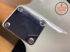 2023 Fender Japan Traditional II 60s Jazzmaster – Olympic White w/ Blue Competition Stripe & Matching Headstock