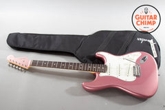 2024 Fender Japan FSR Hybrid II Stratocaster – Burgundy Mist Metallic w/ Matching Headstock & Gig Bag