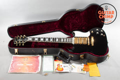 2006 Gibson Custom Shop SG Custom – 3-Pickup Black Beauty, Ebony Board, w/ OHSC & COA
