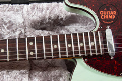2021 Fender American Ultra Luxe Telecaster – Surf Green | SS Frets | Ultra Noiseless | OHSC