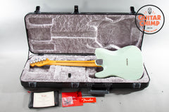 2021 Fender American Ultra Luxe Telecaster – Surf Green | SS Frets | Ultra Noiseless | OHSC